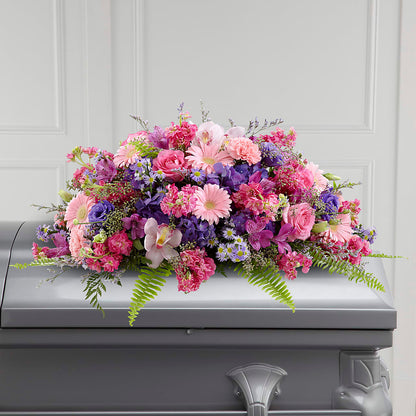 Glorious Garden Casket Spray –  Burns Florist, Hanceville AL