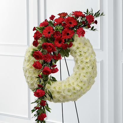 Graceful Tribute Wreath –  Burns Florist, Hanceville AL