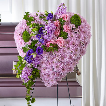 Treasured Love Standing Heart –  Burns Florist, Hanceville AL
