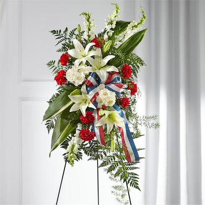 Stars of Life Standing Spray –  Burns Florist, Hanceville AL
