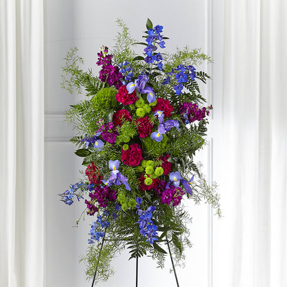 Heavenly Skies Standing Spray –  Burns Florist, Hanceville AL