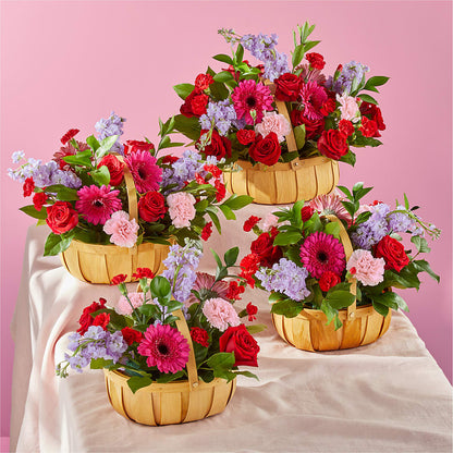 Pink Picnic Basket –  Burns Florist, Hanceville AL