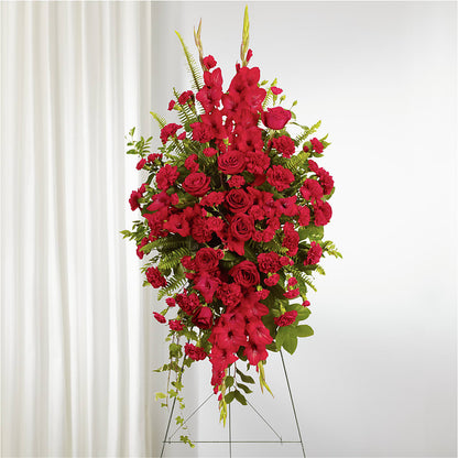 From the Heart Standing Spray –  Burns Florist, Hanceville AL