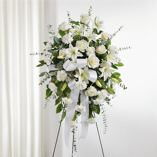 With Care Standing Spray –  Burns Florist, Hanceville AL