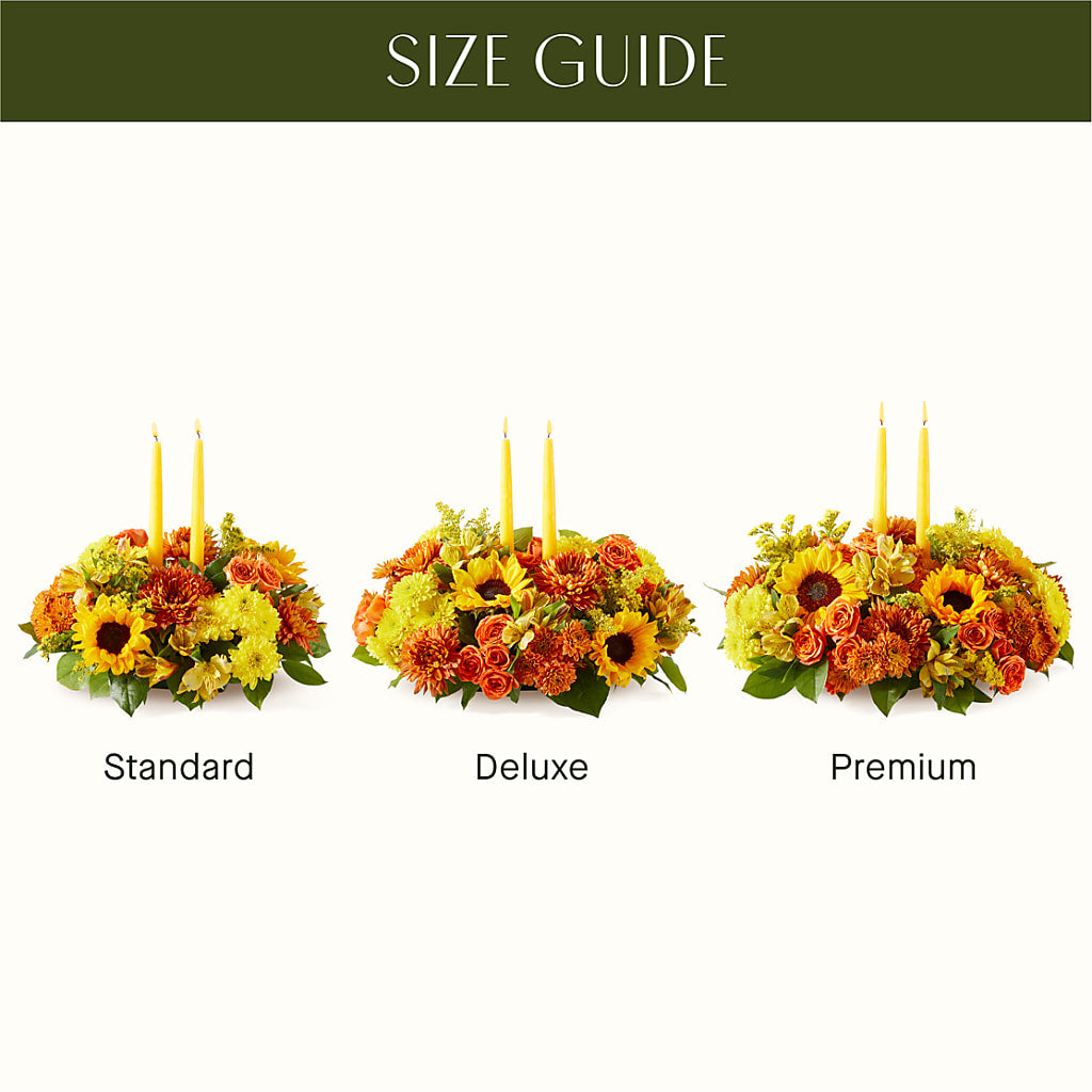Autumn Harmony Centerpiece –  Burns Florist, Hanceville AL