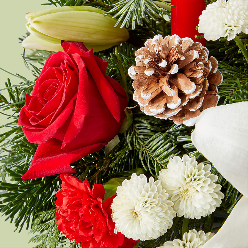 Seasonal Festivities Centerpiece –  Burns Florist, Hanceville AL