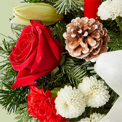 Seasonal Festivities Centerpiece –  Burns Florist, Hanceville AL