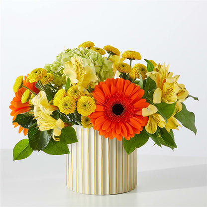 Autumn Sunshine Bouquet with Ivory Vase –  Burns Florist, Hanceville AL
