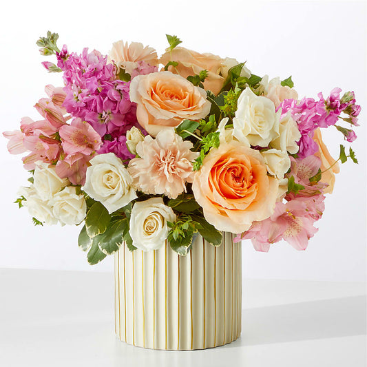 Paradise Bouquet with Ivory Vase –  Burns Florist, Hanceville AL