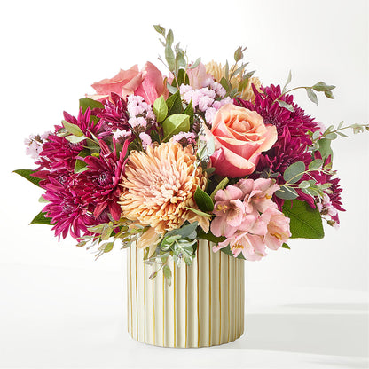 Berry Cobbler Bouquet with Ivory Vase –  Burns Florist, Hanceville AL