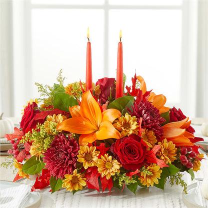 Autumn's Embrace Centerpiece –  Burns Florist, Hanceville AL