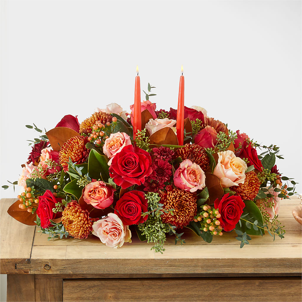 Gather Near Centerpiece –  Burns Florist, Hanceville AL