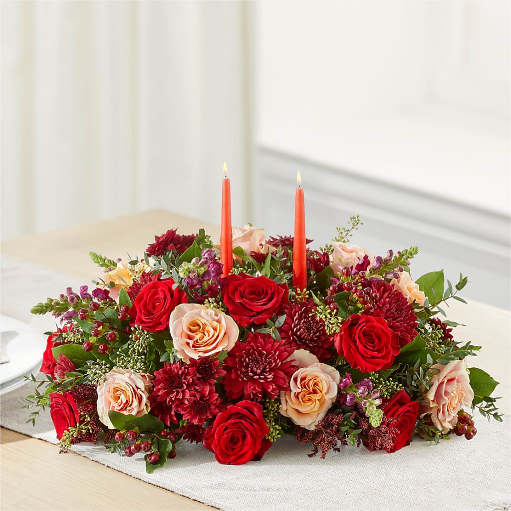 Most Thankful Centerpiece –  Burns Florist, Hanceville AL