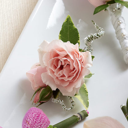 Pink Spray Rose Boutonniere –  Burns Florist, Hanceville AL