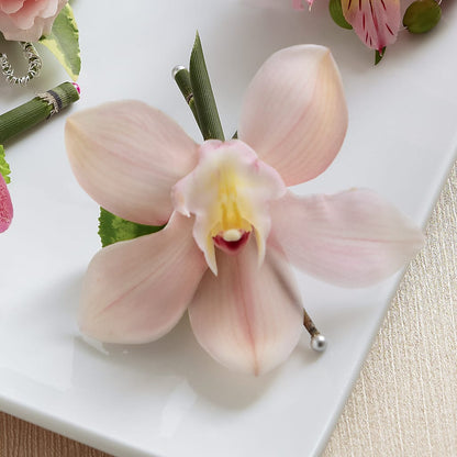 Pink Cymbidium Boutonniere –  Burns Florist, Hanceville AL