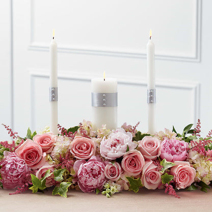Worldwide Romance Unity Candle Arrangement –  Burns Florist, Hanceville AL