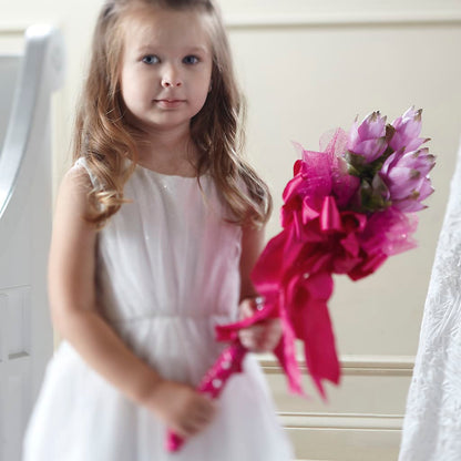 Sparkle Pink Flower Girl Bouquet –  Burns Florist, Hanceville AL