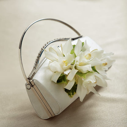 White Purse Decor –  Burns Florist, Hanceville AL